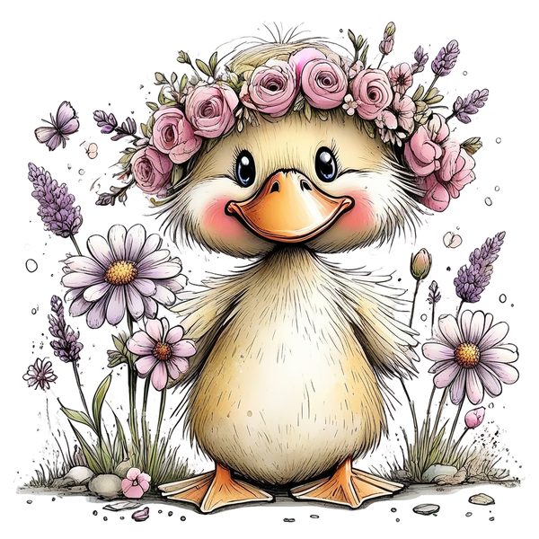 45 Whimsical Duckling Clipart Bundle - Watercolor Sketch Style - PNG - Commercial Use — image 27