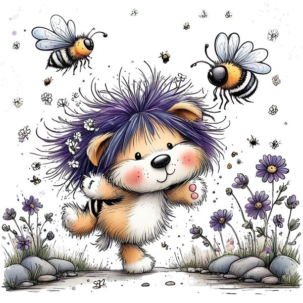 45 Whimsical Puppy Clipart Bundle | Watercolor Sketch Style | Commercial Use — image 12