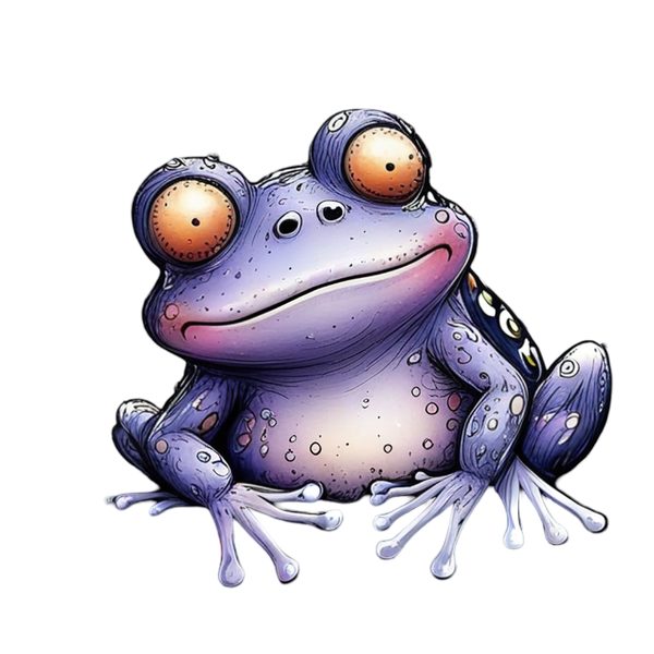 45 Whimsical Frog Clipart | Watercolor Sketch Style | Commercial Use — image 38