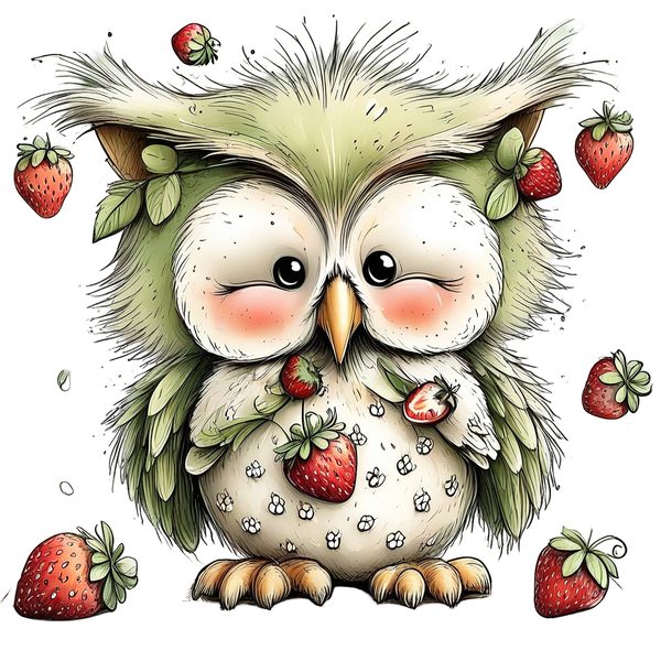 45 Whimsical Owls Clipart Bundle | Watercolor Sketch Style | Commercial Use — image 6