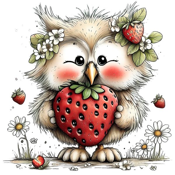 45 Whimsical Owls Clipart Bundle | Watercolor Sketch Style | Commercial Use — image 9