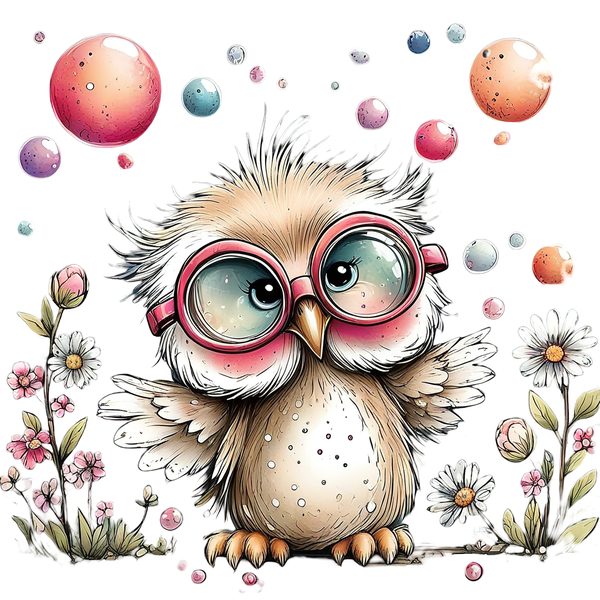 45 Whimsical Owls Clipart Bundle | Watercolor Sketch Style | Commercial Use — image 14