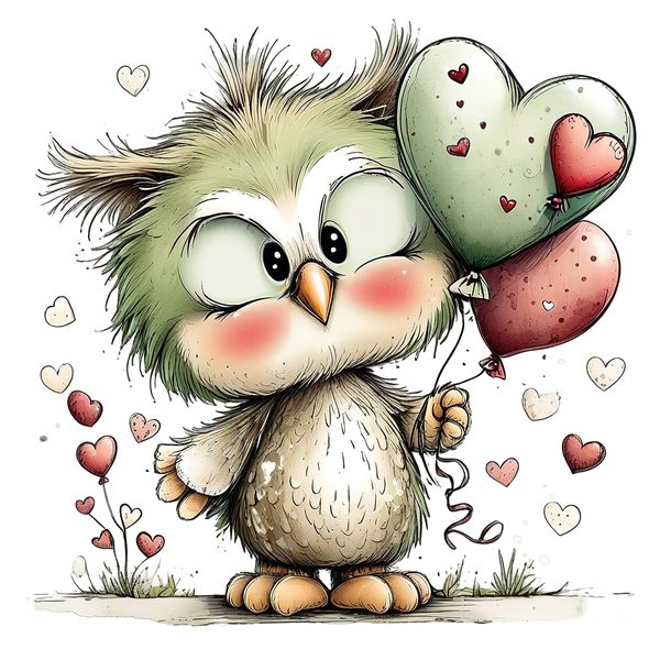 45 Whimsical Owls Clipart Bundle | Watercolor Sketch Style | Commercial Use — image 15