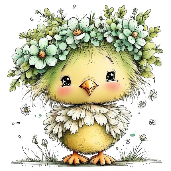 45 Whimsical Easter Animals PNG Bundle – Bunnies, Chicks | Watercolor Sketch Style | Commercial Use — image 4
