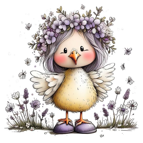45 Whimsical Easter Animals PNG Bundle – Bunnies, Chicks | Watercolor Sketch Style | Commercial Use — image 6