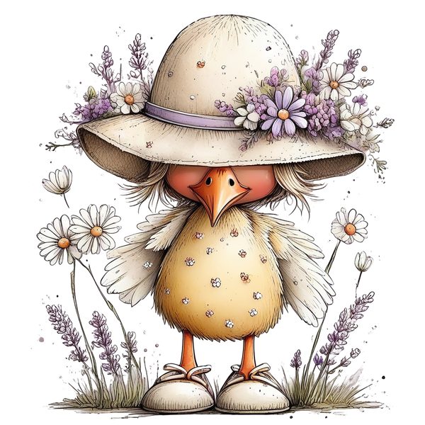 45 Whimsical Easter Animals PNG Bundle – Bunnies, Chicks | Watercolor Sketch Style | Commercial Use — image 21