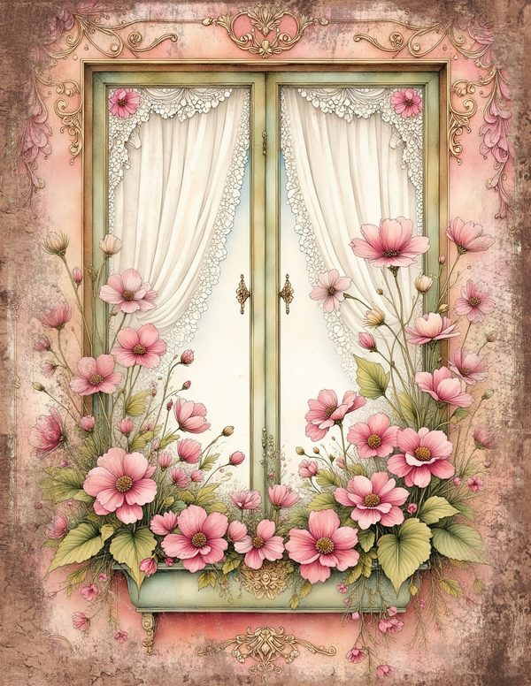 Whimsical Girls Junk Journal Pages: 60 Watercolor Digital Paper, Scrapbook Printables — image 17