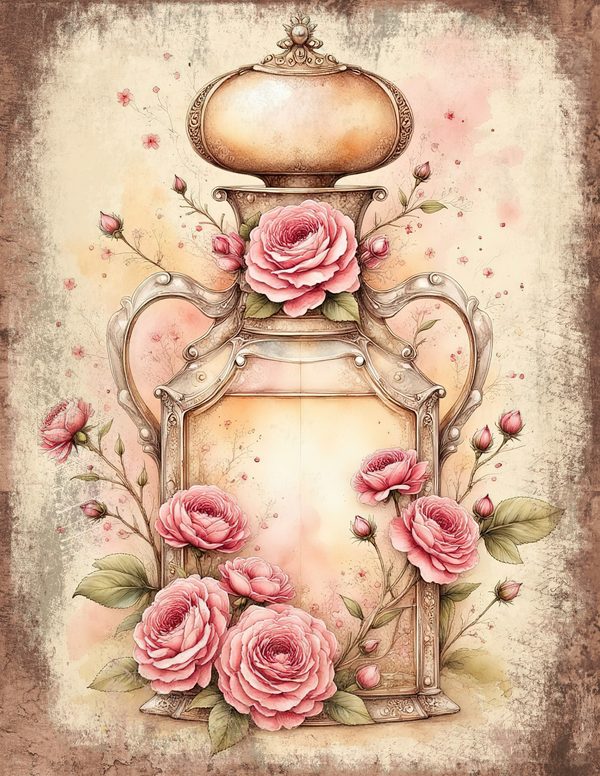 Whimsical Girls Junk Journal Pages: 60 Watercolor Digital Paper, Scrapbook Printables — image 18