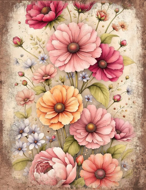 Whimsical Girls Junk Journal Pages: 60 Watercolor Digital Paper, Scrapbook Printables — image 30