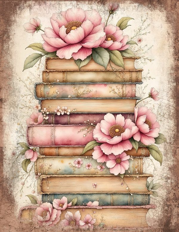Whimsical Girls Junk Journal Pages: 60 Watercolor Digital Paper, Scrapbook Printables — image 47