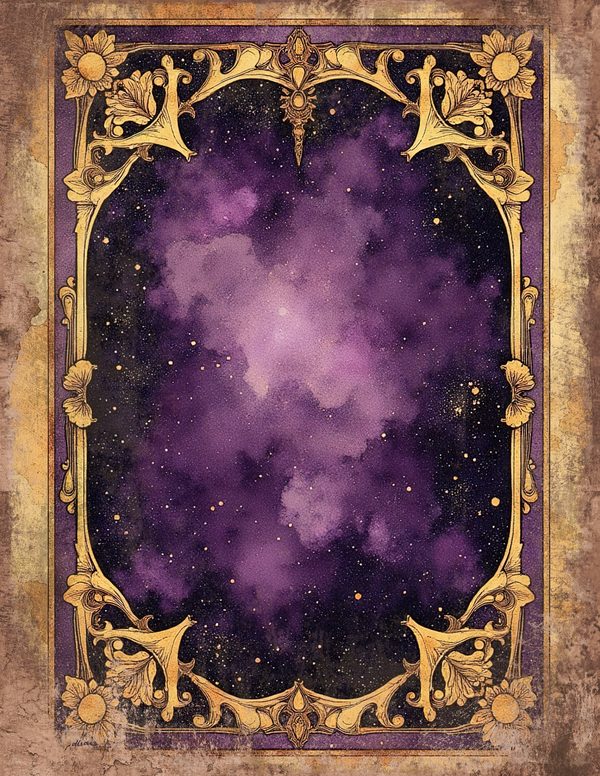 Cosmos Nebula Moth Junk Journal Pages: 60 Watercolor Digital Paper, Scrapbook Printables — image 4