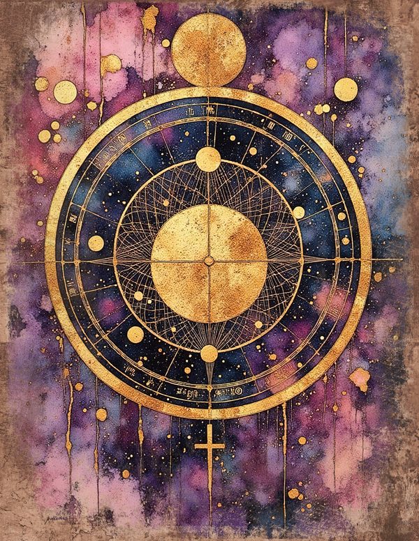 Cosmos Nebula Moth Junk Journal Pages: 60 Watercolor Digital Paper, Scrapbook Printables — image 22