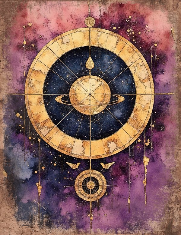 Cosmos Nebula Moth Junk Journal Pages: 60 Watercolor Digital Paper, Scrapbook Printables — image 23