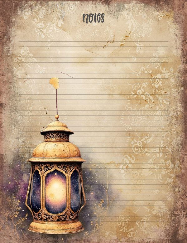 Cosmos Nebula Moth Junk Journal Pages: 60 Watercolor Digital Paper, Scrapbook Printables — image 52