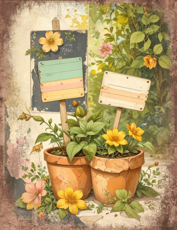 Wildlflower Meadow Junk Journal Pages: 65 Watercolor Digital Paper - Scrapbook Printables - Commercial Use — image 8