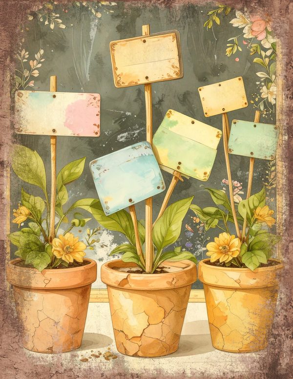 Wildlflower Meadow Junk Journal Pages: 65 Watercolor Digital Paper - Scrapbook Printables - Commercial Use — image 9