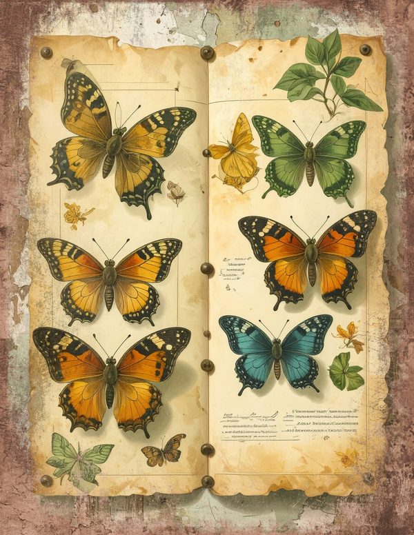 Wildlflower Meadow Junk Journal Pages: 65 Watercolor Digital Paper - Scrapbook Printables - Commercial Use — image 15