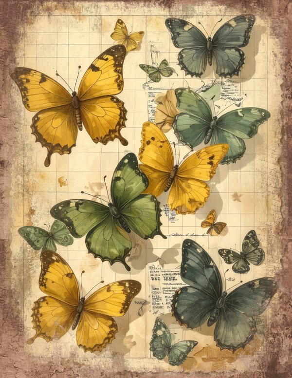 Wildlflower Meadow Junk Journal Pages: 65 Watercolor Digital Paper - Scrapbook Printables - Commercial Use — image 16