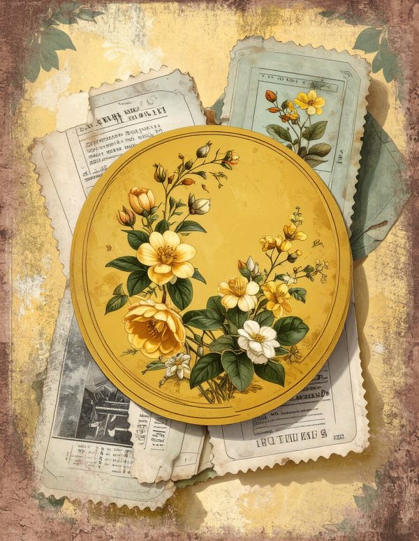 Wildlflower Meadow Junk Journal Pages: 65 Watercolor Digital Paper - Scrapbook Printables - Commercial Use — image 17