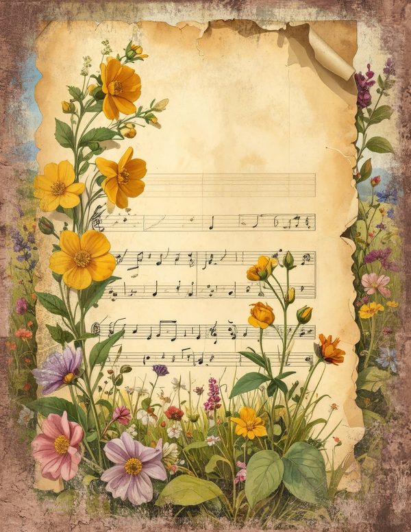Wildlflower Meadow Junk Journal Pages: 65 Watercolor Digital Paper - Scrapbook Printables - Commercial Use — image 25