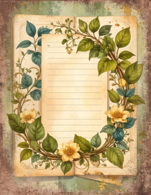 Wildlflower Meadow Junk Journal Pages: 65 Watercolor Digital Paper - Scrapbook Printables - Commercial Use — image 31