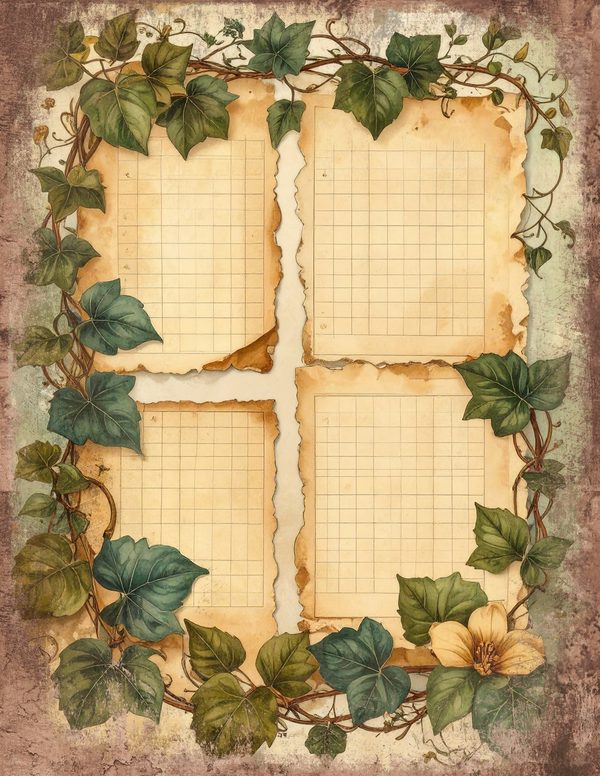 Wildlflower Meadow Junk Journal Pages: 65 Watercolor Digital Paper - Scrapbook Printables - Commercial Use — image 34