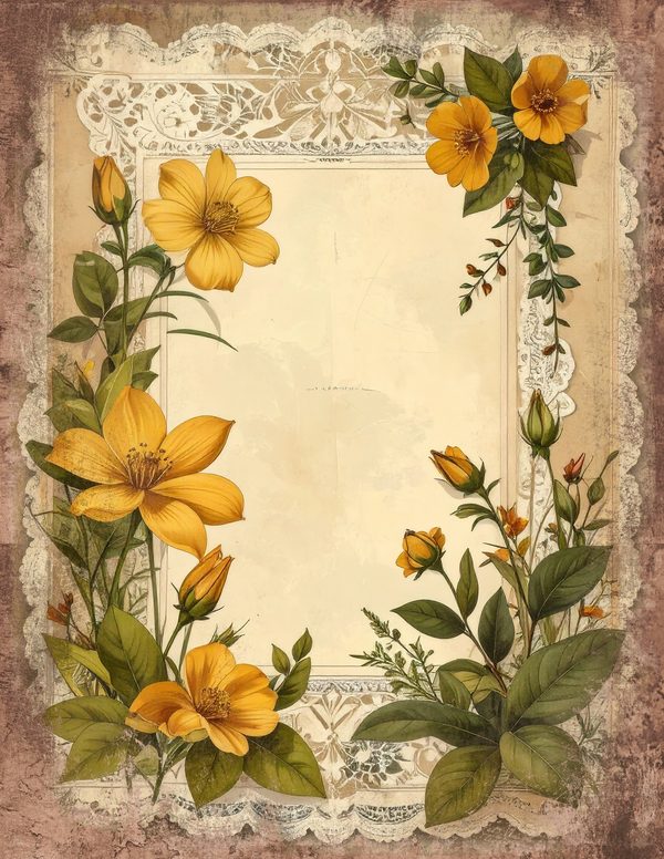 Wildlflower Meadow Junk Journal Pages: 65 Watercolor Digital Paper - Scrapbook Printables - Commercial Use — image 41