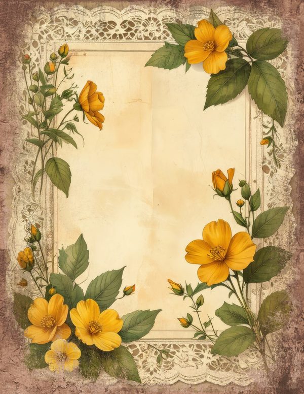 Wildlflower Meadow Junk Journal Pages: 65 Watercolor Digital Paper - Scrapbook Printables - Commercial Use — image 43