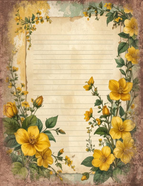 Wildlflower Meadow Junk Journal Pages: 65 Watercolor Digital Paper - Scrapbook Printables - Commercial Use — image 55