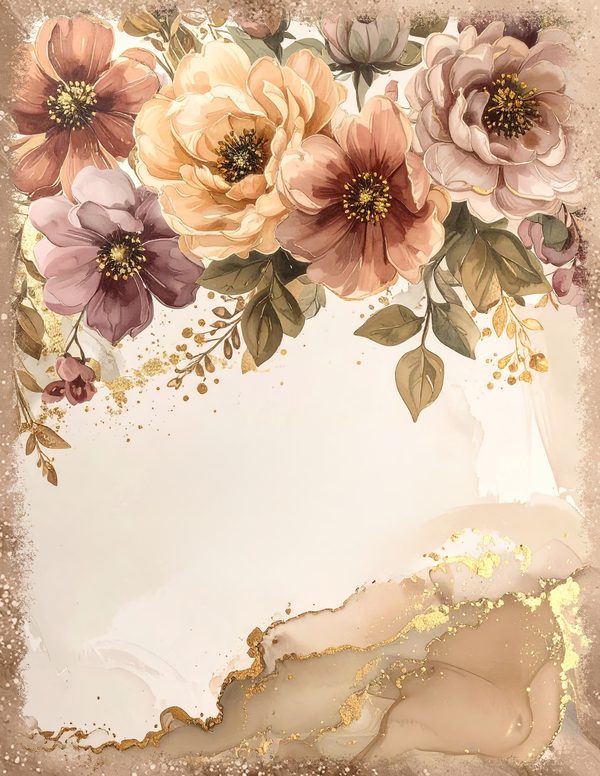 Palomino Horse Beauty Junk Journal Pages: 60 Watercolor Digital Paper - Scrapbook Printables — image 29