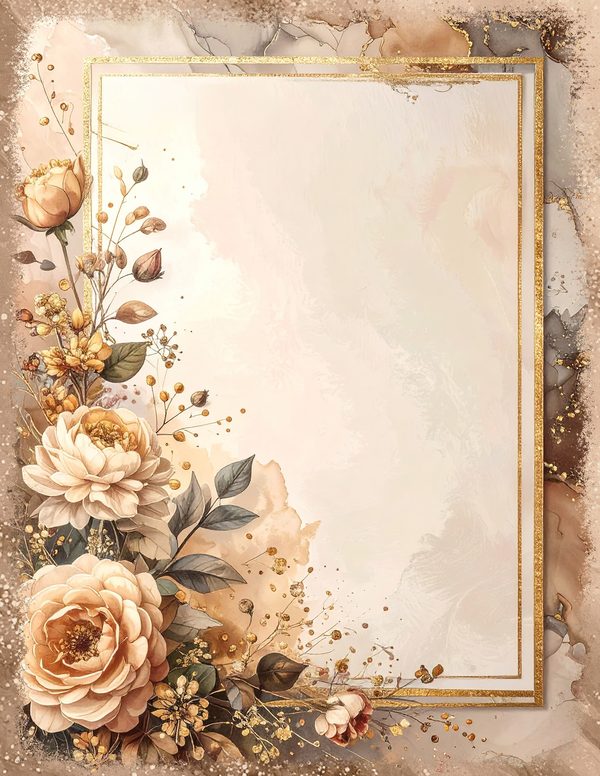 Palomino Horse Beauty Junk Journal Pages: 60 Watercolor Digital Paper - Scrapbook Printables — image 31