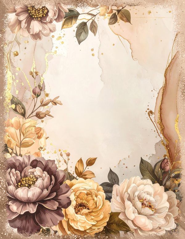 Palomino Horse Beauty Junk Journal Pages: 60 Watercolor Digital Paper - Scrapbook Printables — image 35