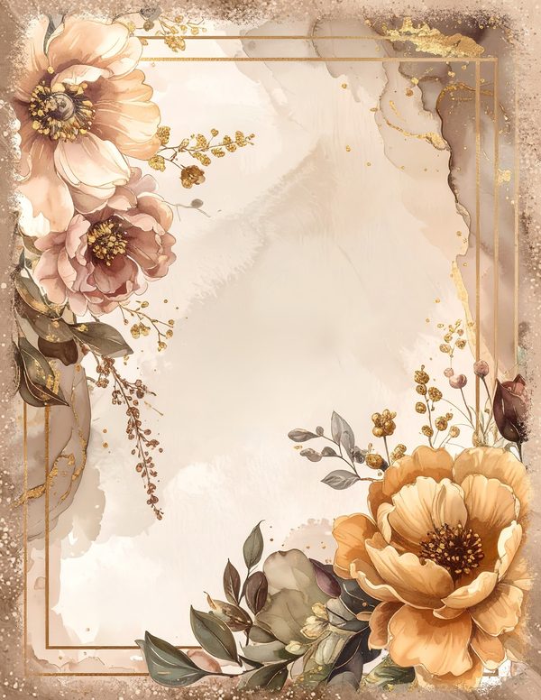 Palomino Horse Beauty Junk Journal Pages: 60 Watercolor Digital Paper - Scrapbook Printables — image 37