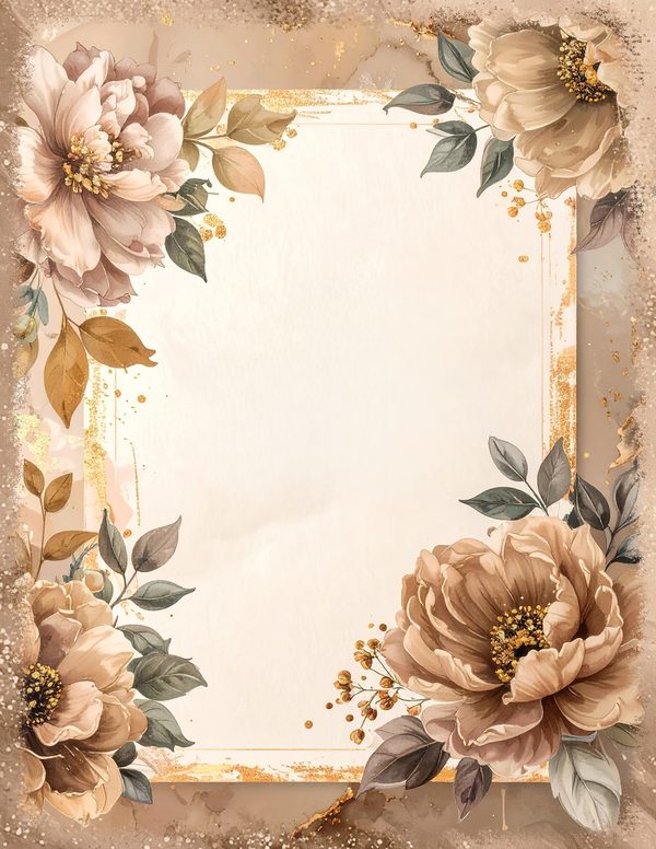 Palomino Horse Beauty Junk Journal Pages: 60 Watercolor Digital Paper - Scrapbook Printables — image 38