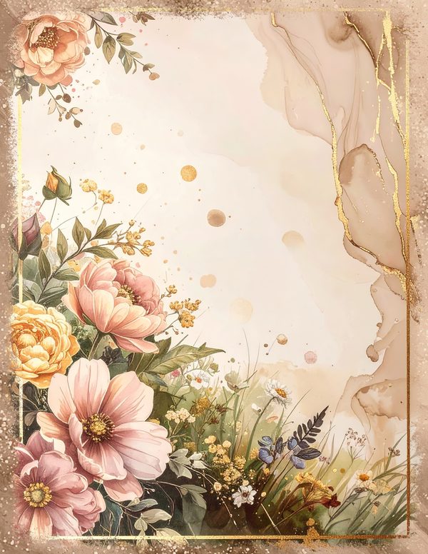 Palomino Horse Beauty Junk Journal Pages: 60 Watercolor Digital Paper - Scrapbook Printables — image 49