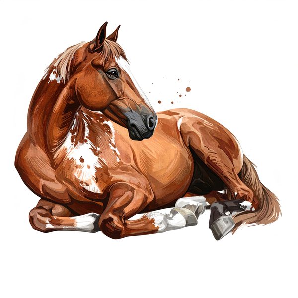 13 Pinto Paint Horse Clipart - Watercolor Horse PNG (Digital Download, Commercial Use) — image 7