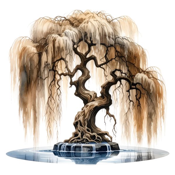11 Autumn Willow Tree of Life Clipart PNG - Watercolor Style (Digital Download, Commercial Use) — image 6
