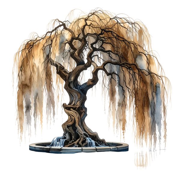 11 Autumn Willow Tree of Life Clipart PNG - Watercolor Style (Digital Download, Commercial Use) — image 11