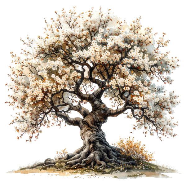 12 Cherry Blossom Tree of Life Clipart PNG - Watercolor Style (Digital Download, Commercial Use) — image 4