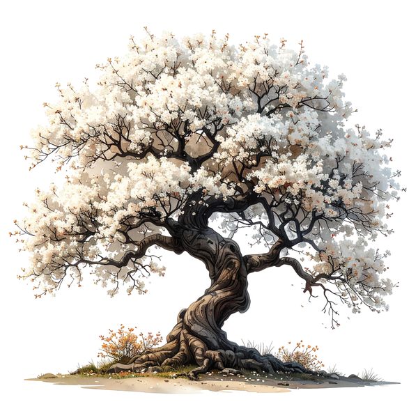 12 Cherry Blossom Tree of Life Clipart PNG - Watercolor Style (Digital Download, Commercial Use) — image 6