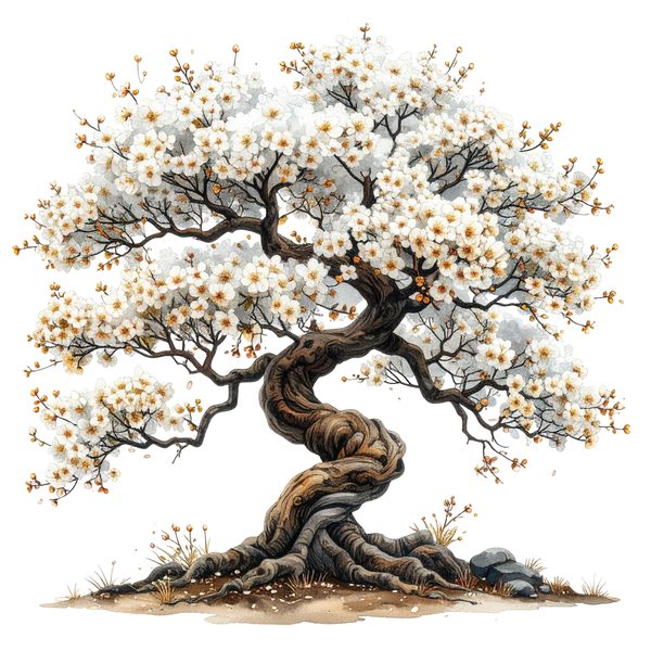 12 Cherry Blossom Tree of Life Clipart PNG - Watercolor Style (Digital Download, Commercial Use) — image 11