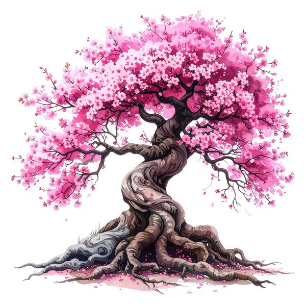 12 Cherry Blossom Tree of Life Clipart PNG - Watercolor Style (Digital Download - Commercial Use) — image 6