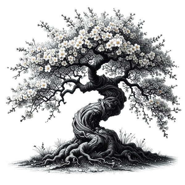 12 Cherry Blossom Tree of Life Clipart PNG - Sketch Style (Digital Download - Commercial Use) — image 4
