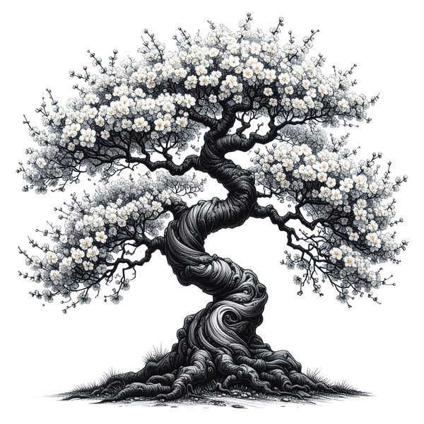 12 Cherry Blossom Tree of Life Clipart PNG - Sketch Style (Digital Download - Commercial Use) — image 12
