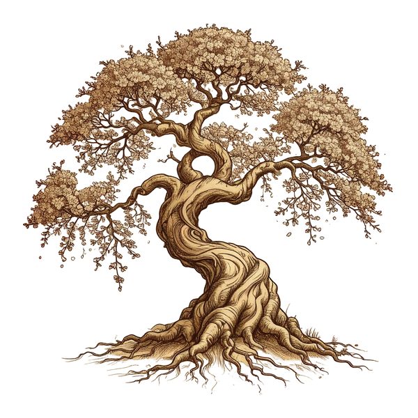 12 Cherry Blossom Tree of Life Clipart PNG - Vintage Style (Digital Download - Commercial Use) — image 6
