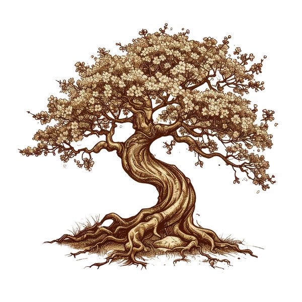 12 Cherry Blossom Tree of Life Clipart PNG - Vintage Style (Digital Download - Commercial Use) — image 10