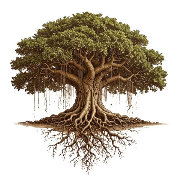12 Banyan Tree of Life Clipart PNG - Vintage Sketch Style (Digital Download - Commercial Use) — image 8