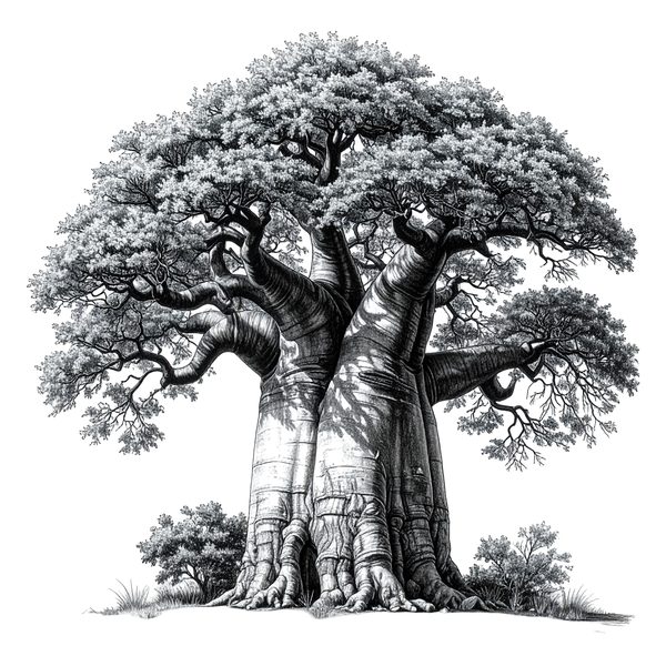 16 Baobab Tree of Life Clipart PNG - Sketch Style (Digital Download - Commercial Use) — image 3