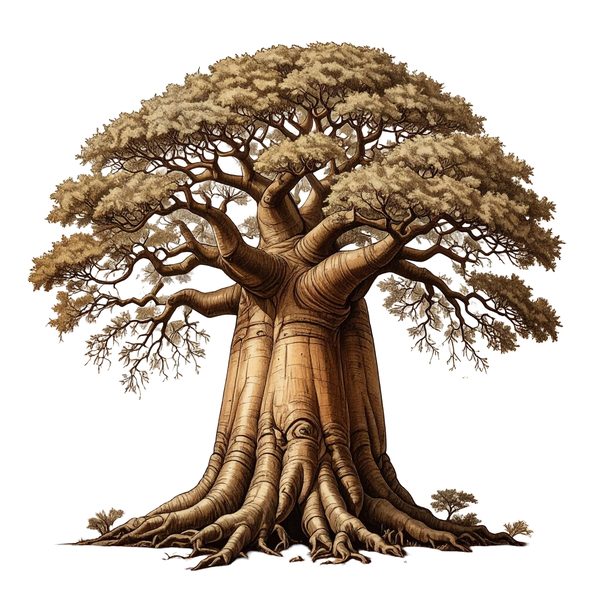 12 Baobab Tree of Life Clipart PNG - Vintage Sketch Style (Digital Download - Commercial Use) — image 10