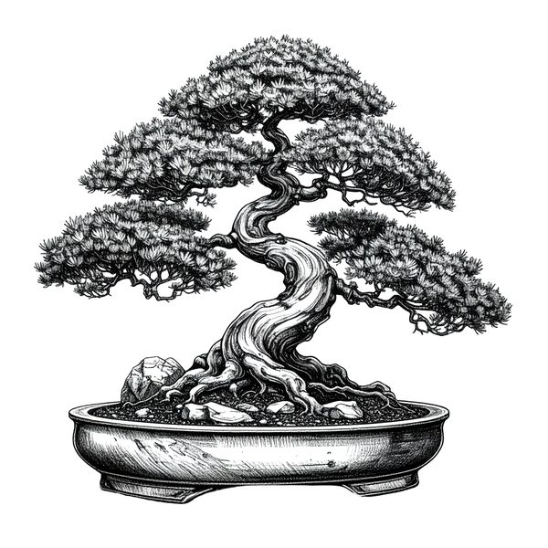 11 Bonsai Tree of Life Clipart PNG - Sketch Style (Digital Download - Commercial Use) — image 2